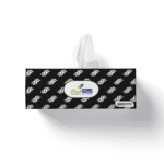 Popup Tissues 300 Sheets Black & White