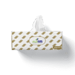 Popup Tissues 300 Sheets Brown & White