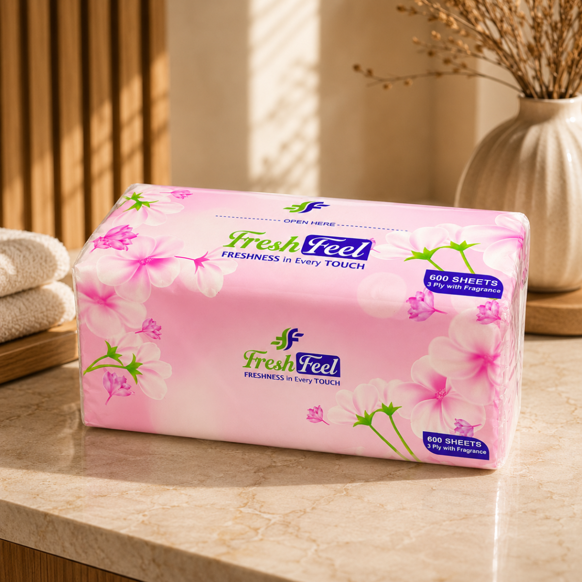 Fresh Feel Soft Pack 600s 3Ply - Image 2