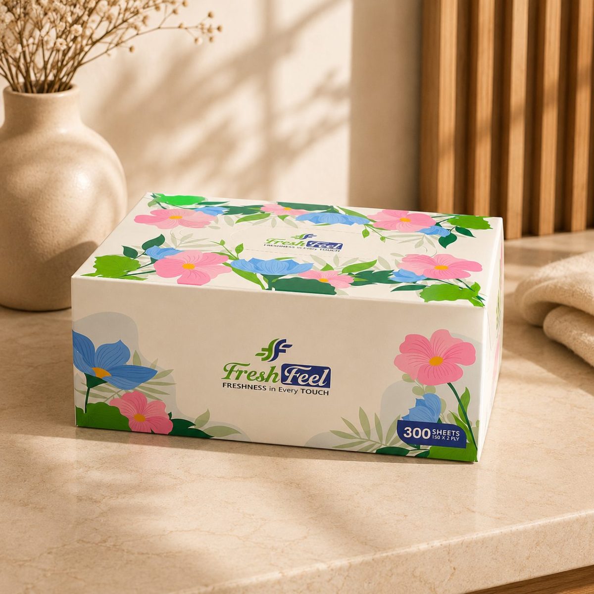 Fresh Feel Pop Up Green 150x2 Ply - Image 2
