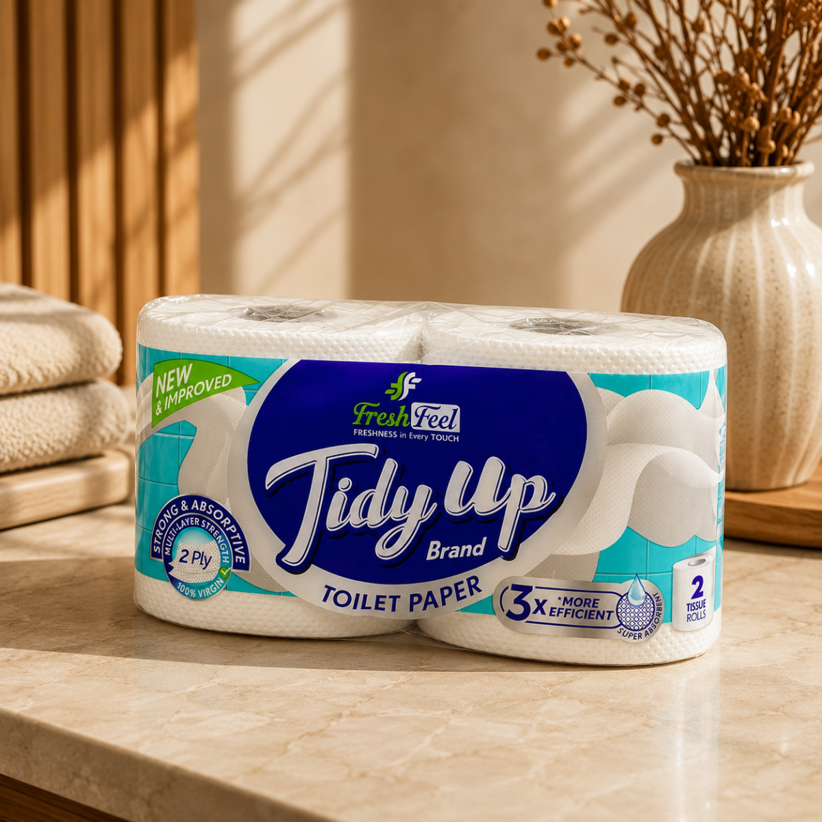 Fresh Feel Toilet Roll Twin - Image 2